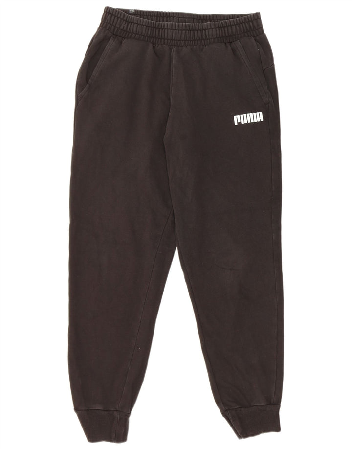 Pantaloni de trening Puma pentru bărbați Joggeri, bumbac mediu negru