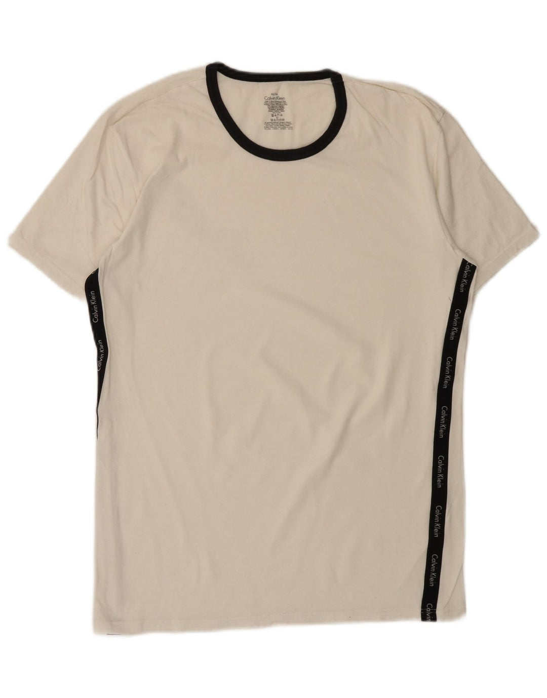 Tricou grafic CALVIN KLEIN pentru bărbați Top, mediu, alb, bumbac