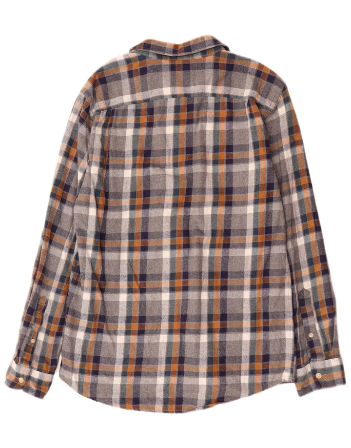 Cămașă Jack Wills pentru bărbați din flanel, bumbac mediu multicolor cu carouri