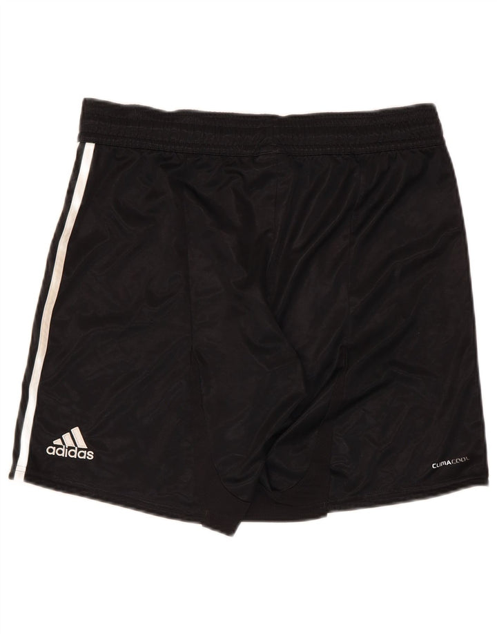 Pantaloni scurți sport ADIDAS Deutscher Fussball Bund pentru bărbați, poliester negru mic