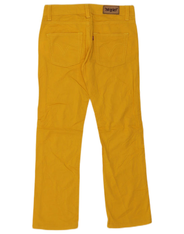Pantaloni casual drepti pentru femei Levi's L28 L26 Bumbac galben