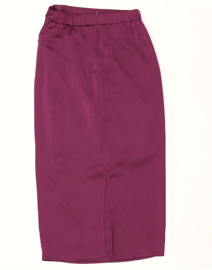 Set fuste vintage pentru femei 2 nasturi XL W28 poliester violet