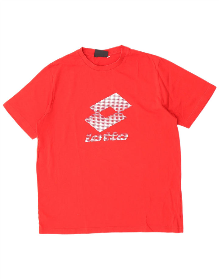 Tricou grafic pentru bărbați Lotto Top mic bumbac roșu