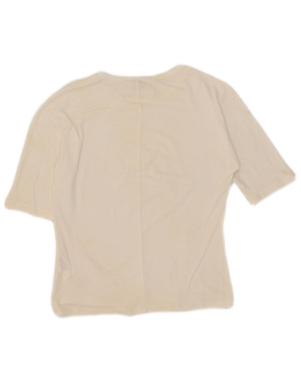 Tricou pentru femei Max Mara Top UK 10 Small White Viscose