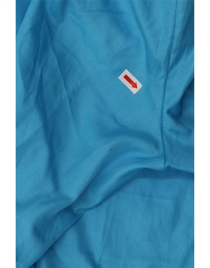 VINTAGE Pantaloni de trening pentru femei Joggeri UK 10 Small Blue Colorblock