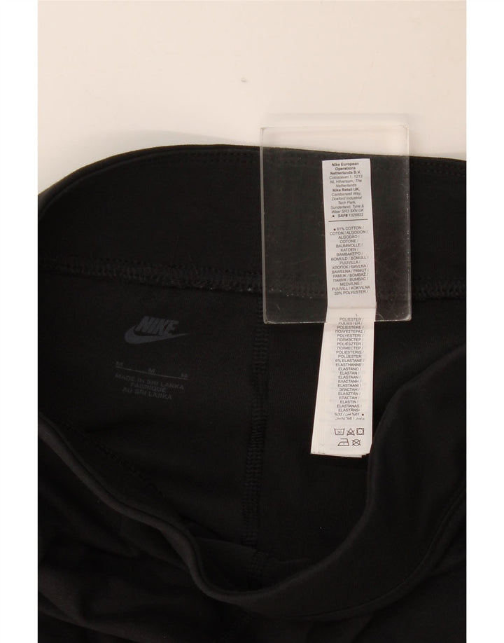 Leggings grafic Nike pentru femei UK 12, bumbac mediu negru