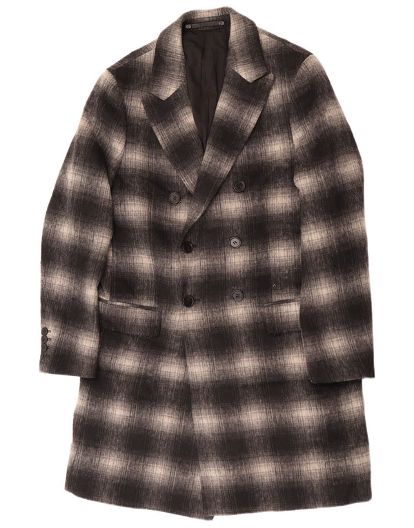 Palton geometric pentru bărbați All Saints UK 40 mare, gri, carouri clasice