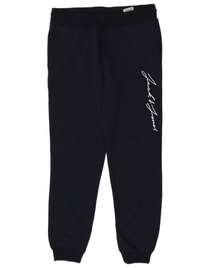 Jack & Jones Pantaloni de trening grafic pentru bărbați Pantaloni de jogging Mediu Bleumarin