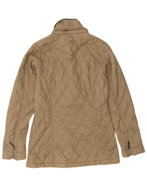 Jachetă matlasată Barbour pentru femei UK 8 Small Bej Poliamidă