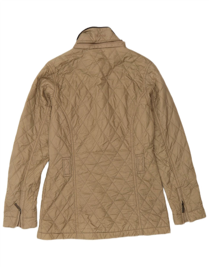Jachetă matlasată Barbour pentru femei UK 8 Small Bej Poliamidă
