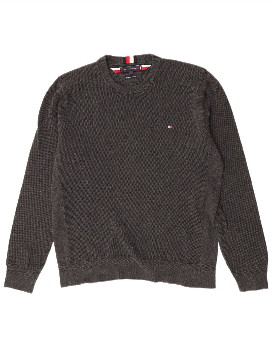 Pulover Tommy Hilfiger pentru bărbați cu gât XL, bumbac gri