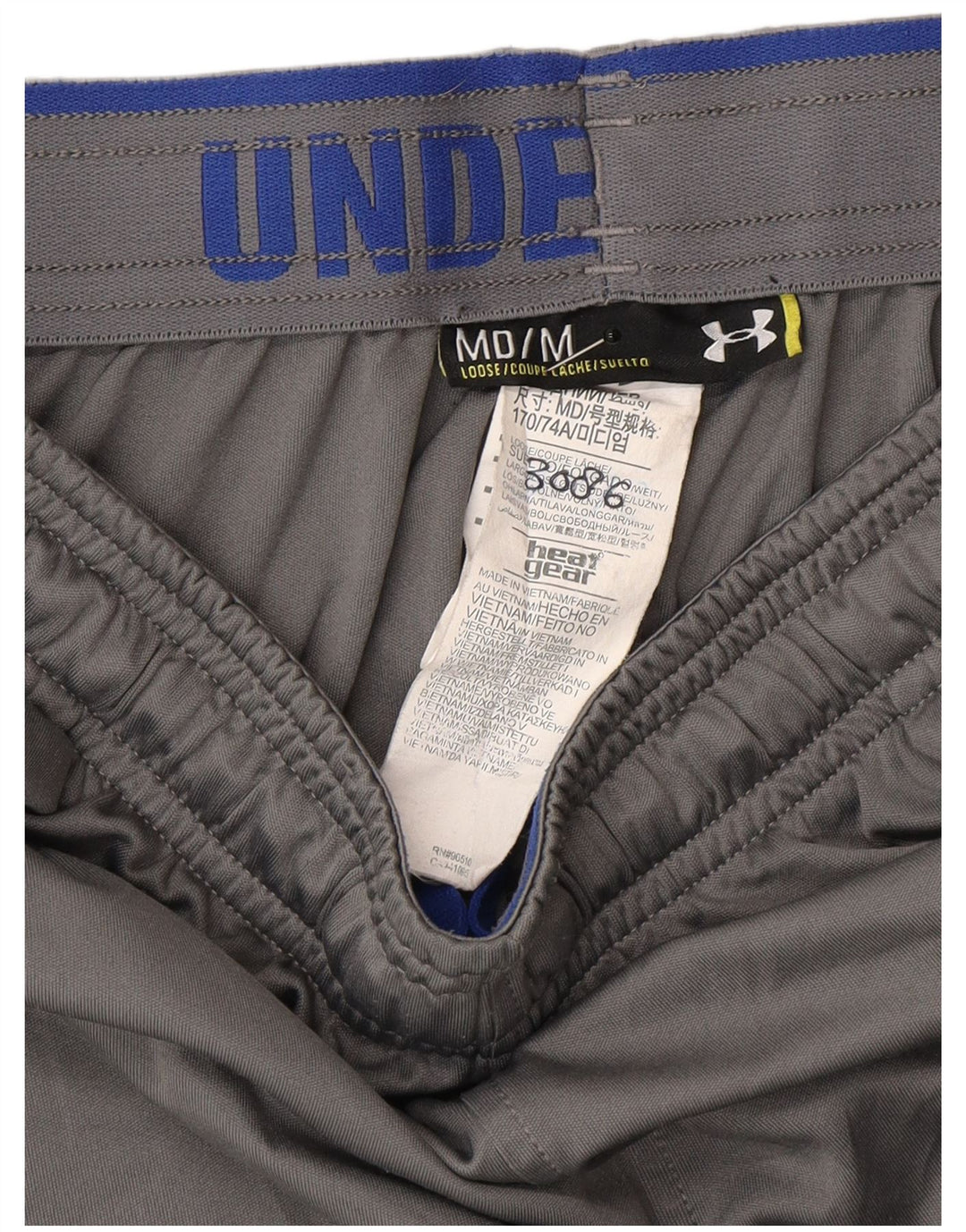 Pantaloni scurți sport Under Armour pentru bărbați, gri mediu, poliester color bloc