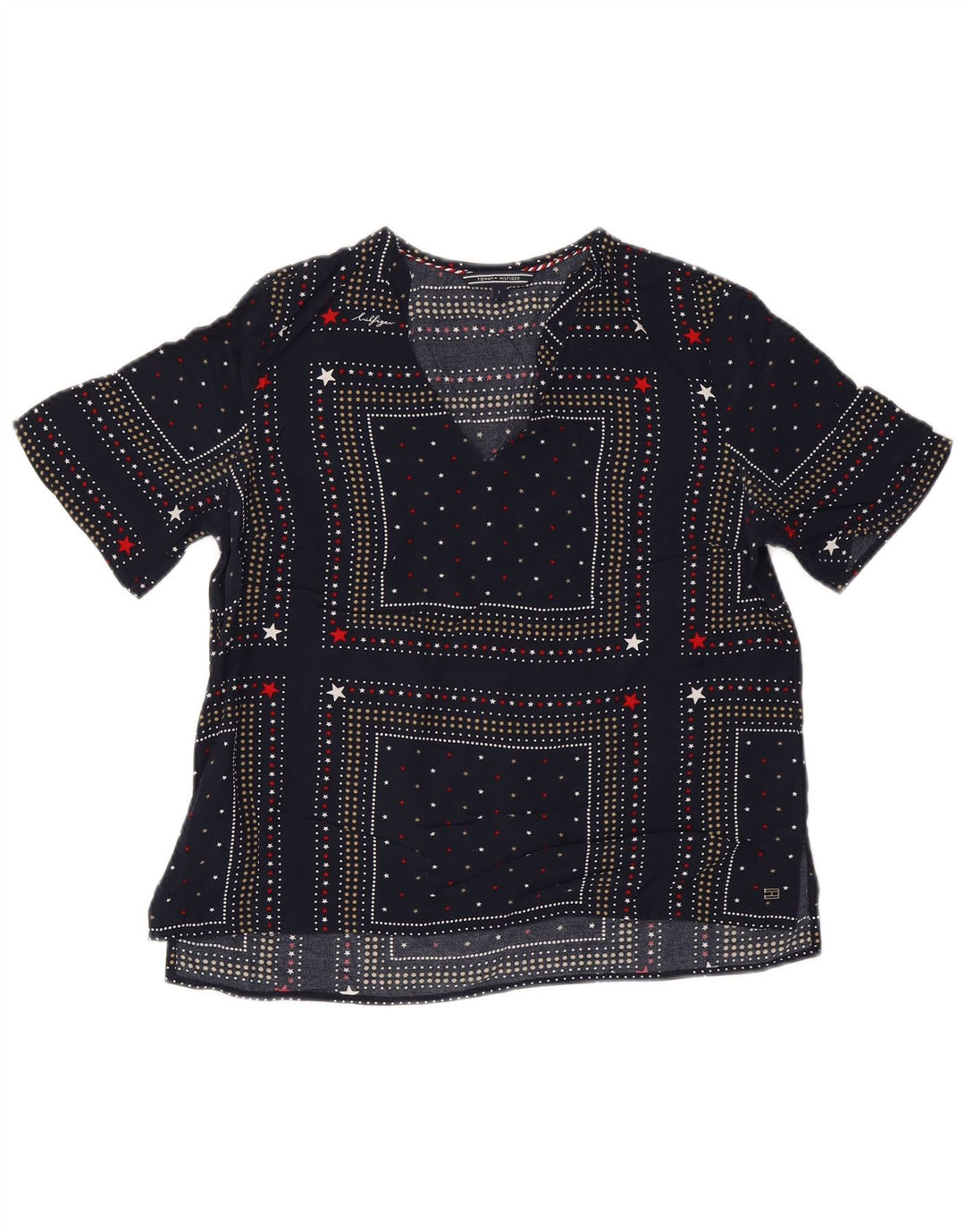 Bluză pentru femei Tommy Hilfiger Top US 6 Medium bleumarin pete