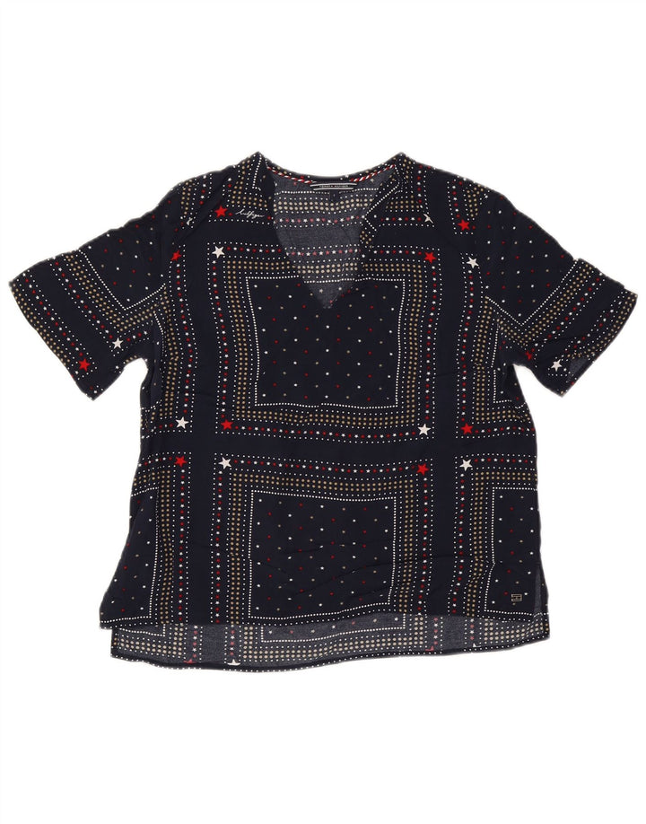 Bluză pentru femei Tommy Hilfiger Top US 6 Medium bleumarin pete