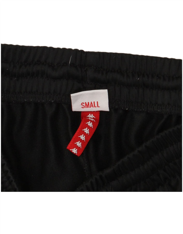 Pantaloni scurți de sport grafic Kappa pentru bărbați, negru, poliester color bloc