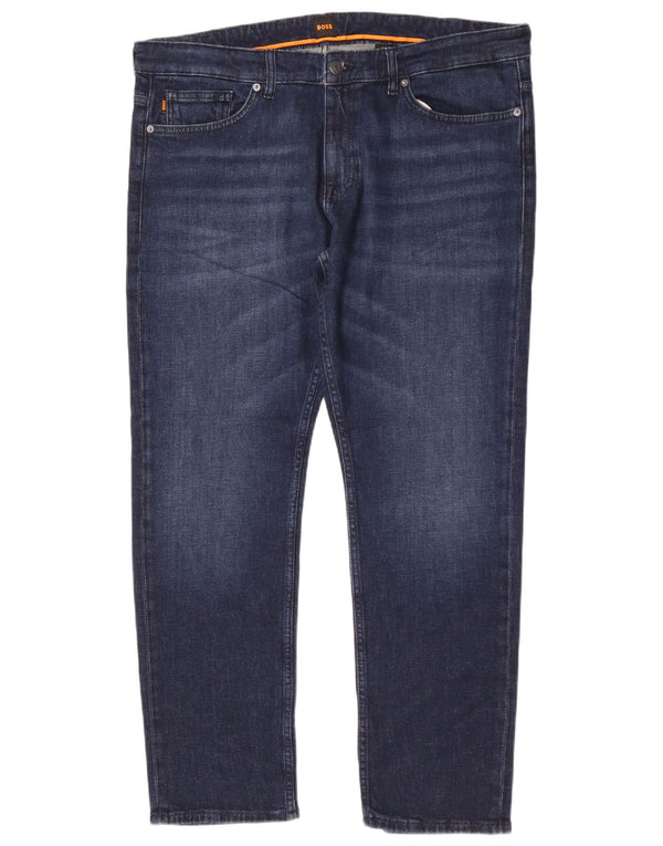 Blugi pentru bărbați Hugo Boss Delaware Slim W38 L32 Bumbac bleumarin