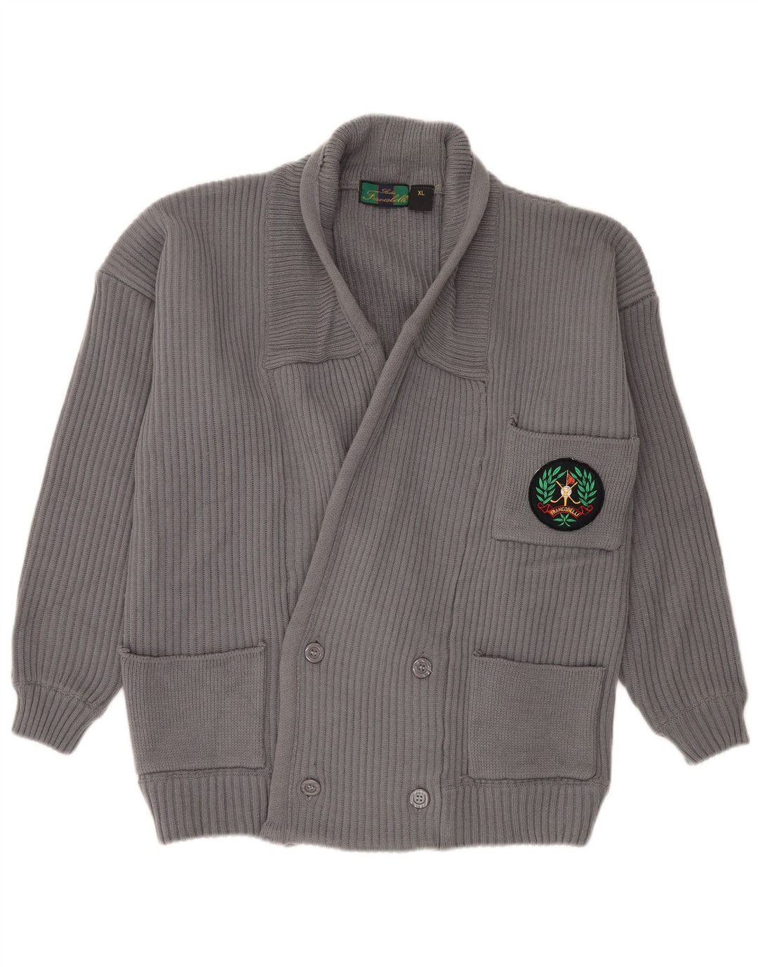 Cardigan Vintage pentru bărbați, XL, gri