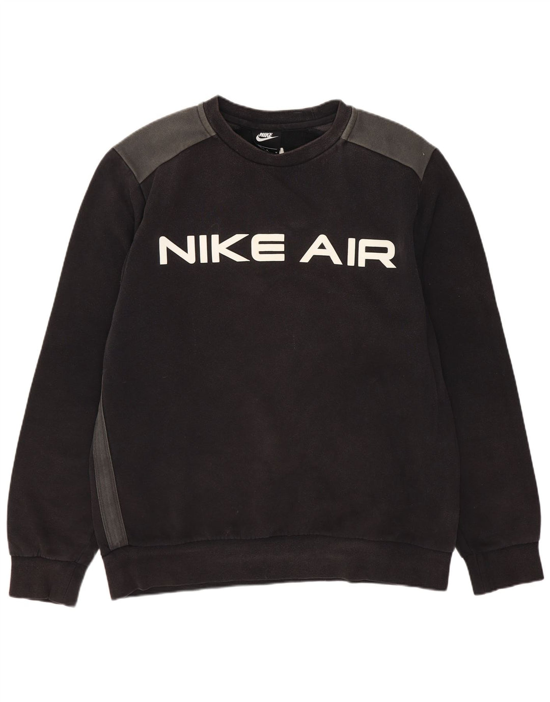 Hanorac grafic pentru bărbați Nike Pulover mediu din bumbac negru
