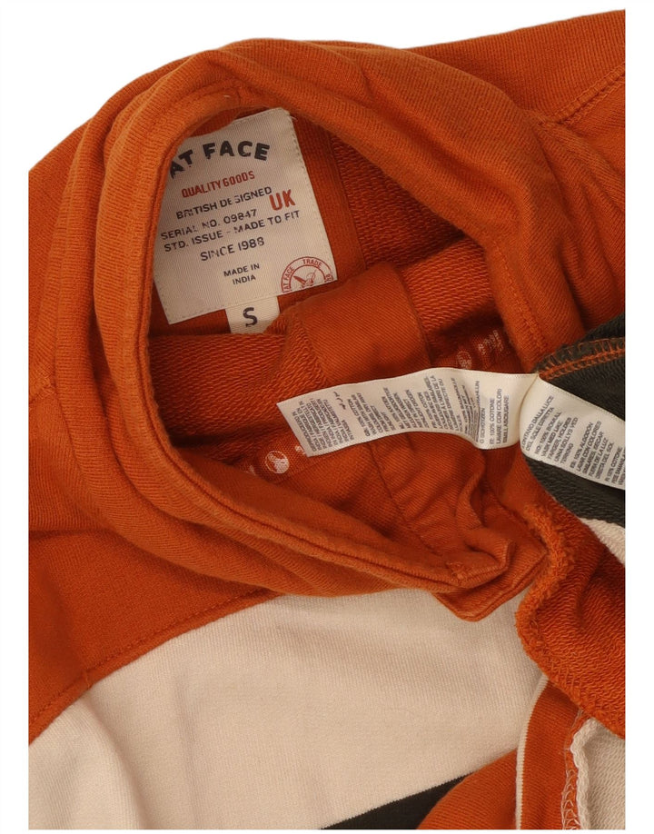 Fat Face Bărbați Gâtul cu nasturi Pulover Mic Multicolor Dungat