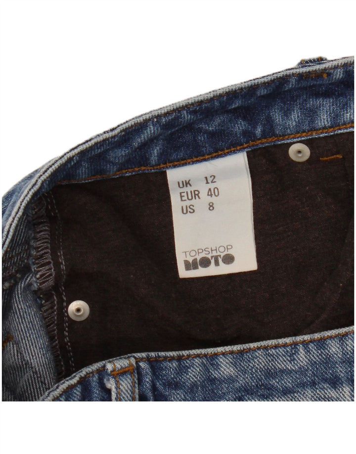 TOPSHOP Pantaloni scurți din denim pentru femei UK 12 Medium W30 Bumbac albastru