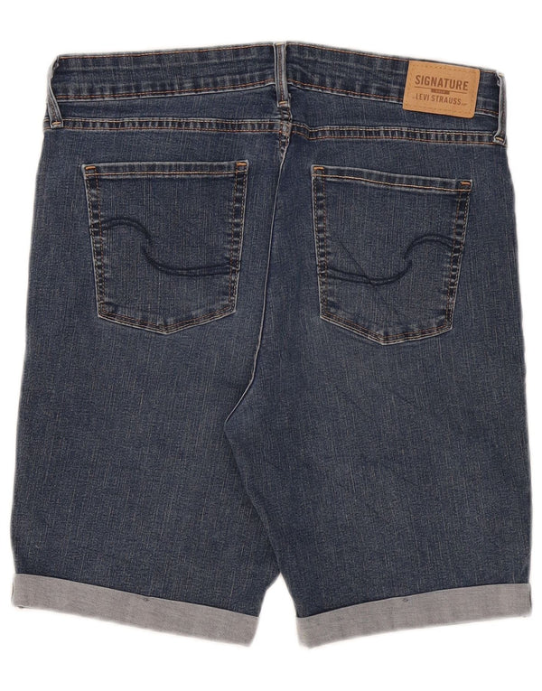 Pantaloni scurți din blugi Levi's pentru femei Signature Bermuda US 12 Large W31 Blue Cotton