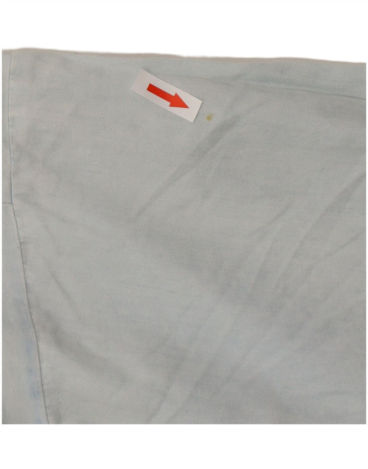 Whistles Rochie cămașă cu pulover pentru femei, UK 10, mic, albastru, bumbac