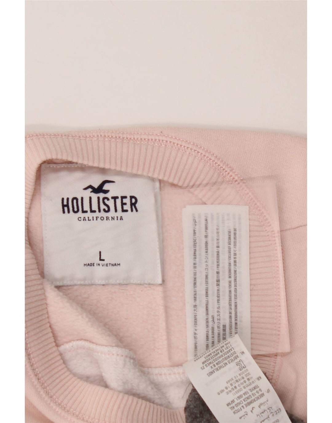 Pulover de hanorac grafic pentru femei HOLLISTER UK 16, mare, gri, bloc de culoare