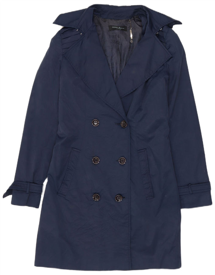 Trenci pentru femei Guess By Marciano IT 42 Medium Bluemarin Bumbac