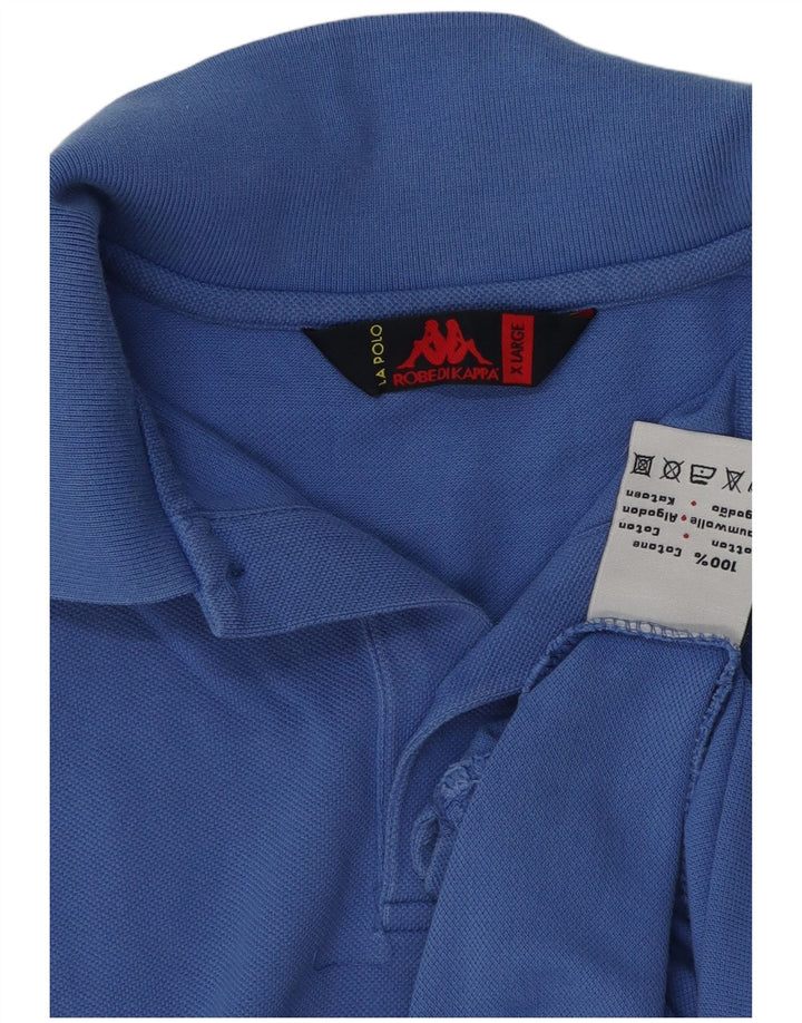 Cămașă polo pentru bărbați Kappa XL Bumbac albastru