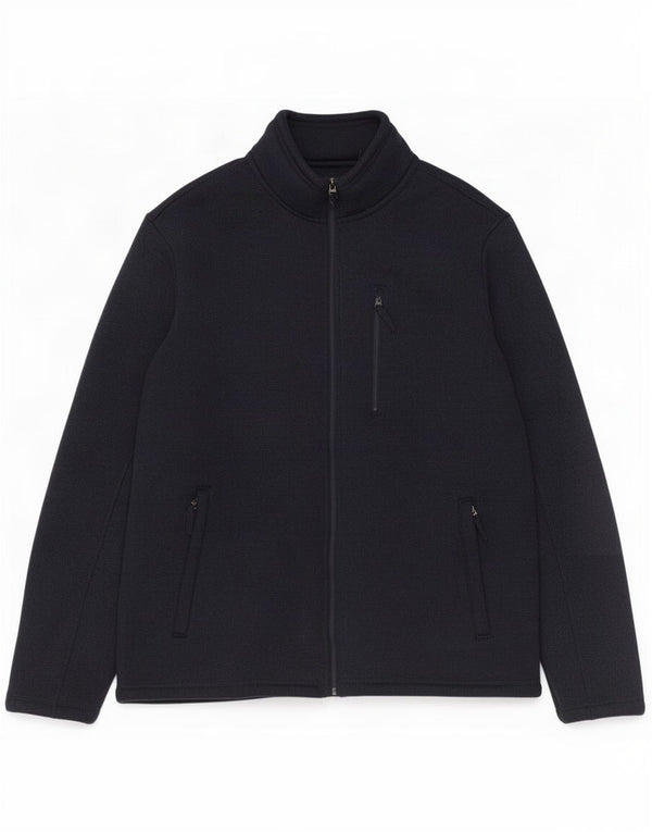 Marks & Spencer Mens Sherpa Tracksuit Top Jacket 2XL Navy Blue Polyester