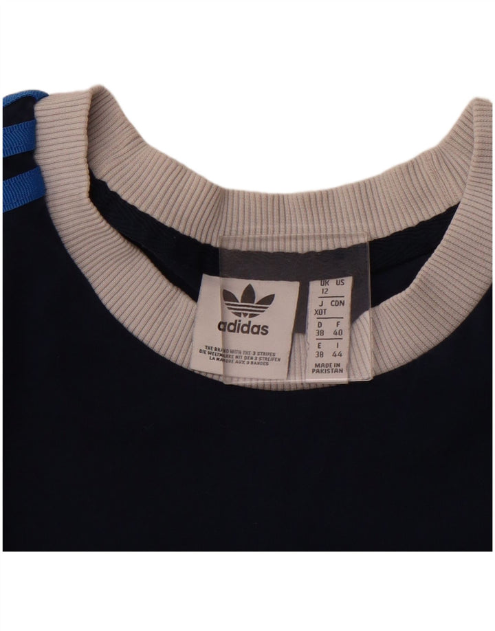 ADIDAS Tricou Femei Top UK 12 Medium Bleumarin