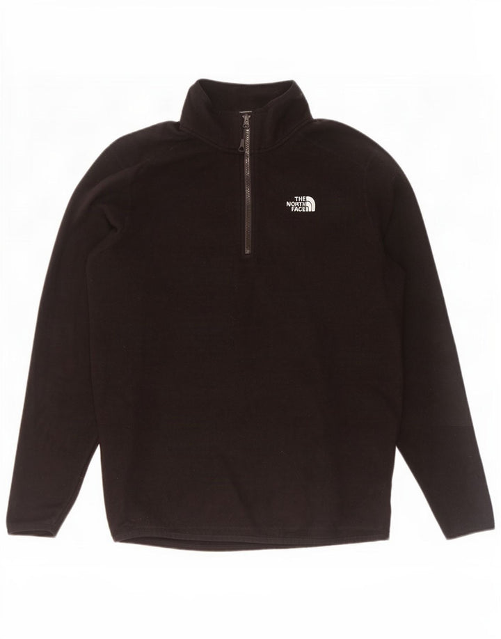 Jumper The North Face pentru bărbați, cu fermoar și gât, poliester mediu negru