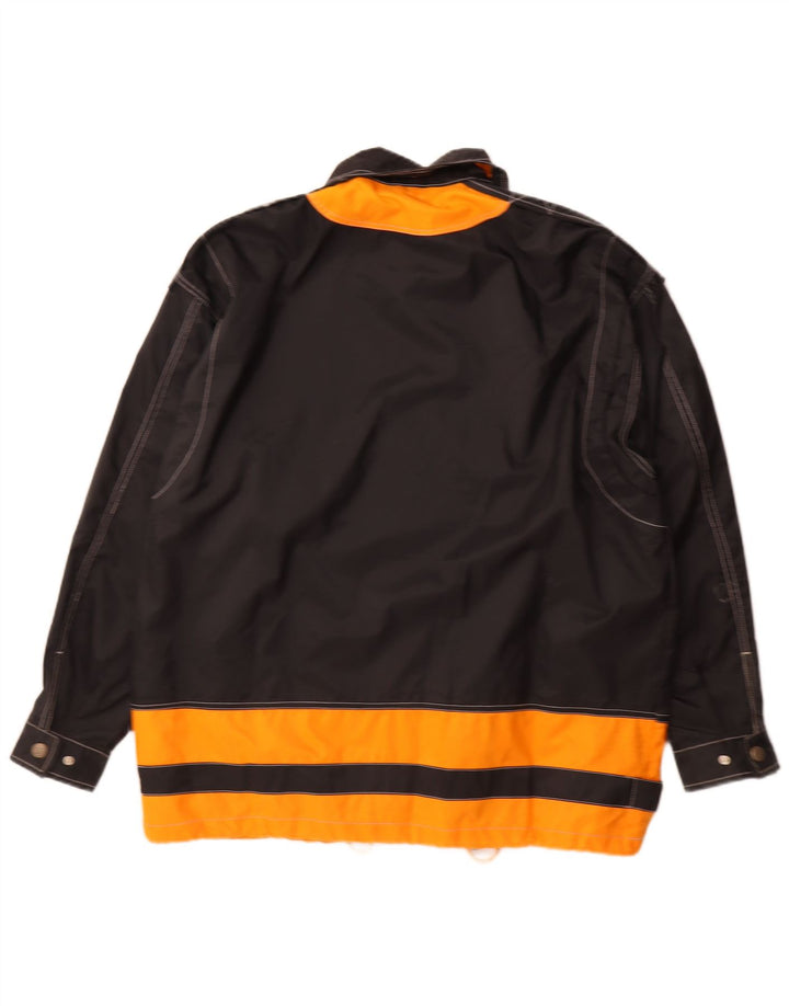 Jachetă de ploaie Brugi pentru bărbați IT 54 2XL Negru Colorblock