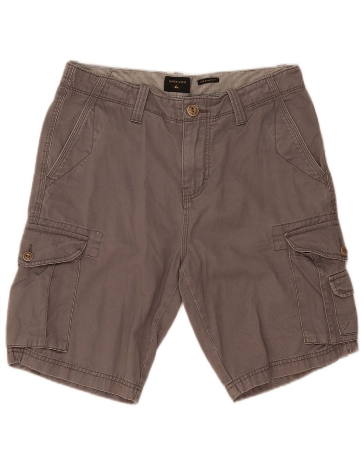 Pantaloni scurți cargo Quiksilver pentru bărbați, W30, gri mediu
