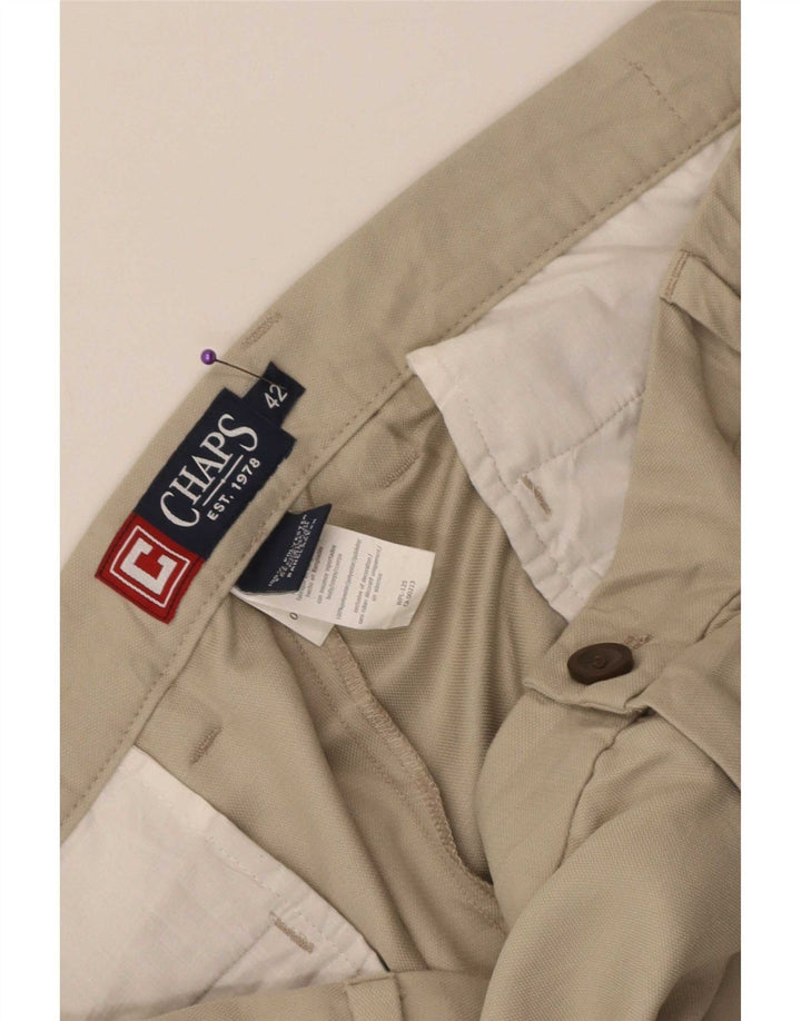 Pantaloni scurți chino pentru bărbați Chaps W42 2XL poliester bej