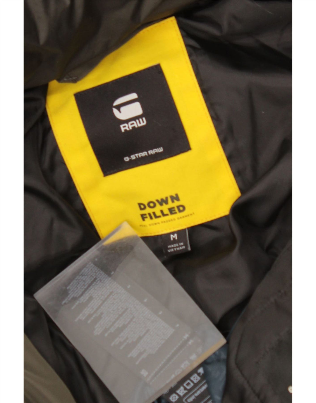 G-STAR Jachetă căptușită cu glugă pentru femei UK 14 Poliester kaki mediu