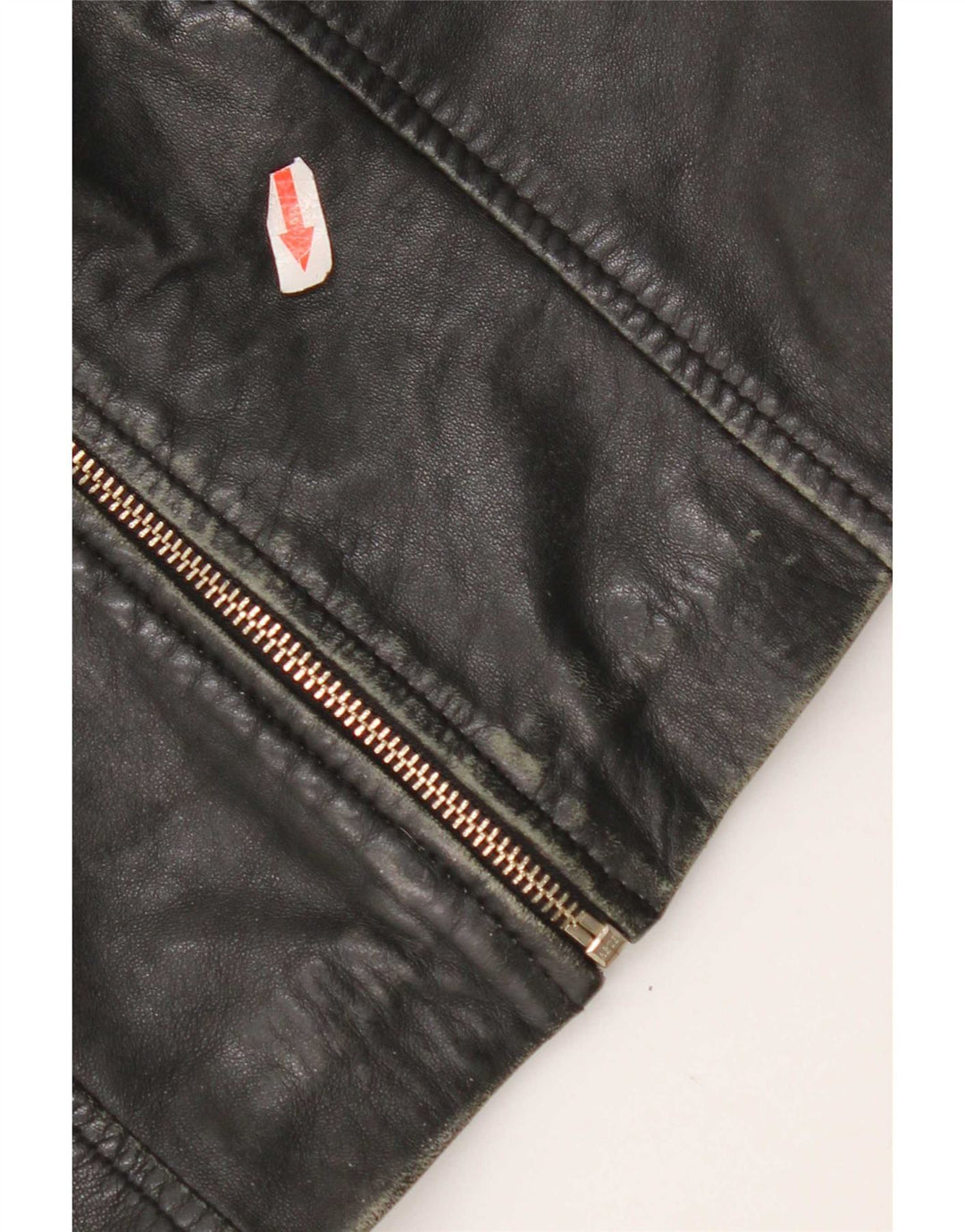 Jachetă de piele crop pentru femei Mango UK 10 Small Black