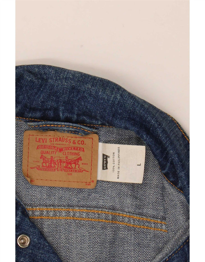 Geaca Levi's Fete Denim 7-8 Ani Mare Bumbac Albastru