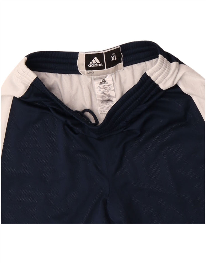 Pantaloni scurți sport adidas băieți 13-14 ani XL bleumarin poliester color bloc