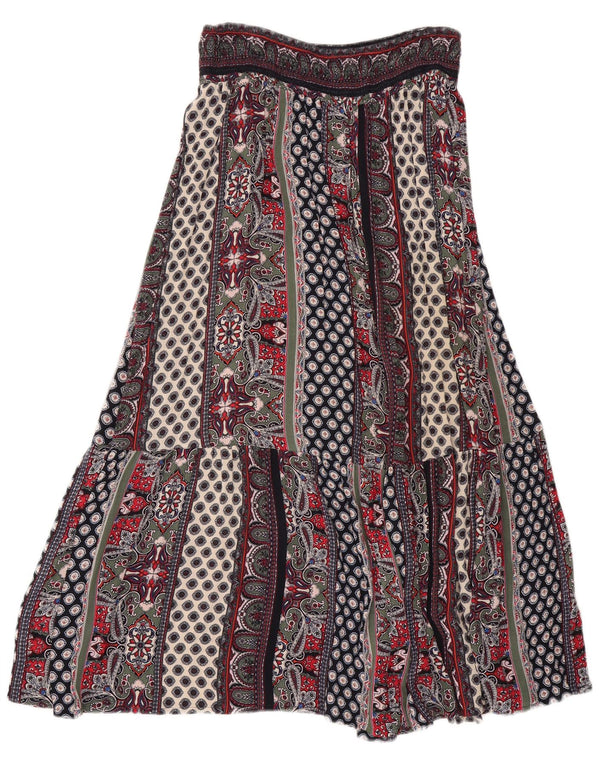 Fusta țigănească pentru femei Monsoon Medium W30 Multicolor Patchwork Viscose