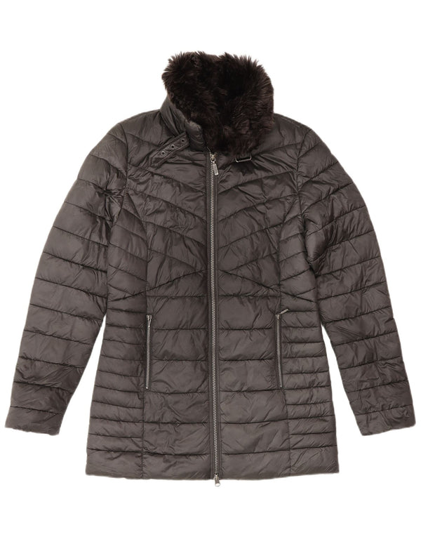 Jachetă căptușită cu tartan pentru femei Barbour UK 8 Small Black Sintetic Winter