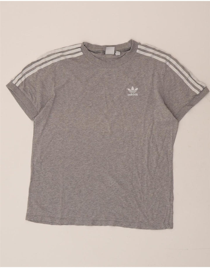 Tricou supradimensionat pentru femei Adidas UK 12 Medium Grey Flecked