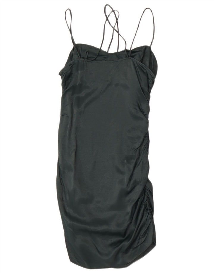 Rochie pentru femei Zara UK 12 Medium Green Viscose