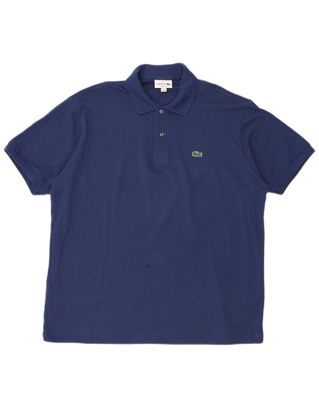 Tricou polo LACOSTE pentru bărbați, cu tăiere clasică, mărimea 7 2XL, bumbac albastru