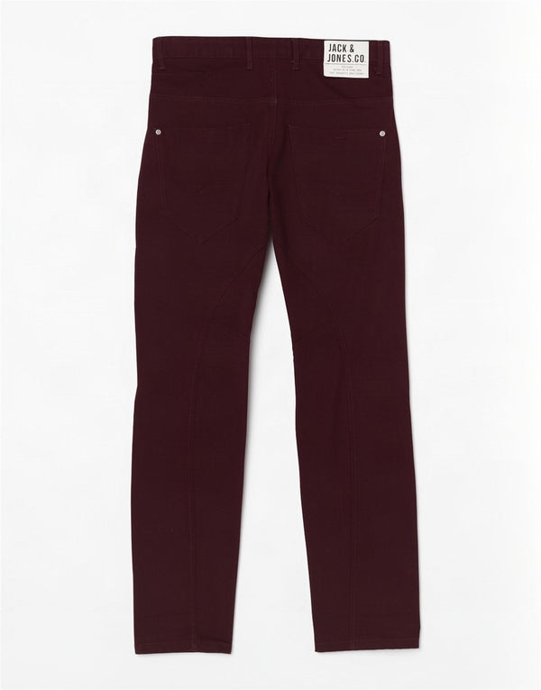 Pantaloni casual bărbați Jack & Jones Banana Slim L34 L33 Burgundy