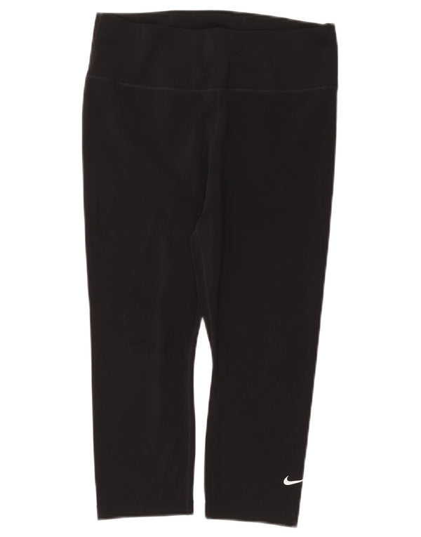 Leggings NIKE Dri Fit Capri pentru femei UK 12 Poliester mediu negru