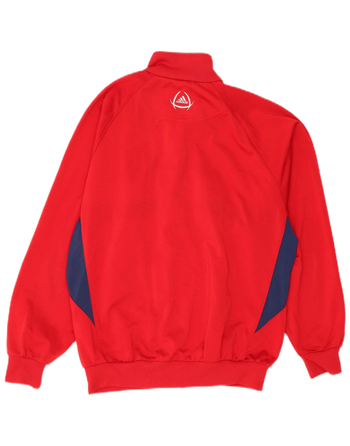Jachetă de trening pentru băieți Adidas 13-14 ani Poliester color bloc roșu