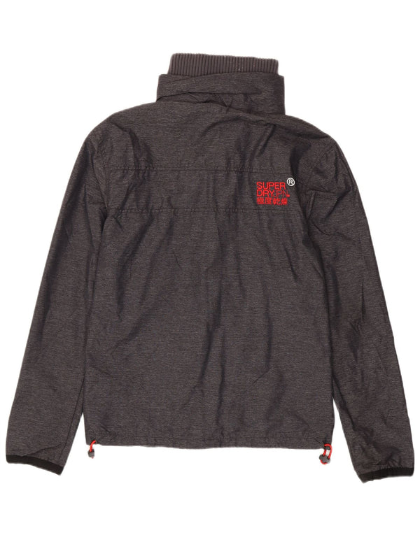 Jachetă de ploaie grafică Superdry pentru bărbați UK 36 Small Gri Nylon