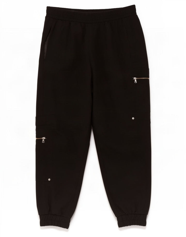 Pantaloni de jogging crop pentru femei Zara Pantaloni cargo mari L30 L26 Negri