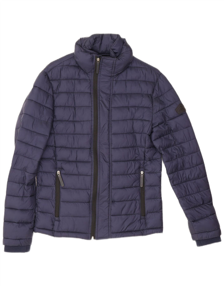 Jachetă căptușită pentru bărbați Superdry UK 36 Small Navy Blue Marine